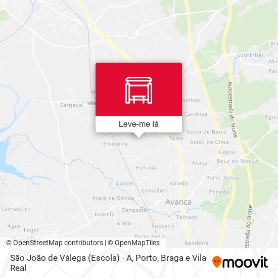 São João de Válega (Escola) - A mapa