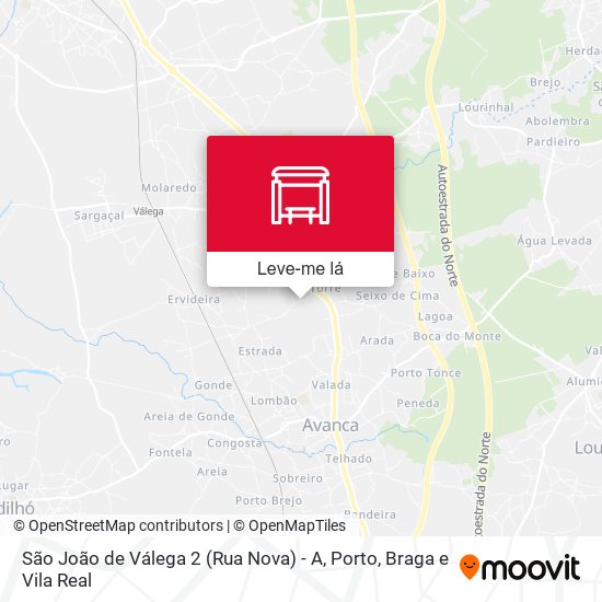 São João de Válega 2 (Rua Nova) - A mapa