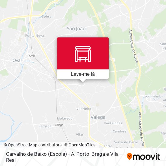 Carvalho de Baixo (Escola) - A mapa
