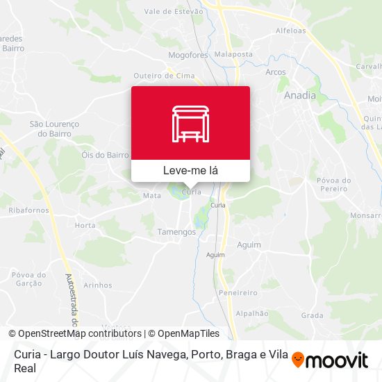 Curia - Largo Doutor Luís Navega mapa