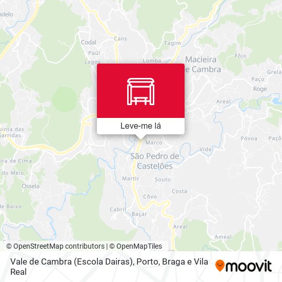 Vale de Cambra (Escola Dairas) mapa