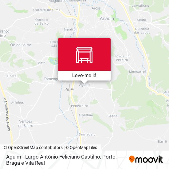 Aguim - Largo António Feliciano Castilho mapa