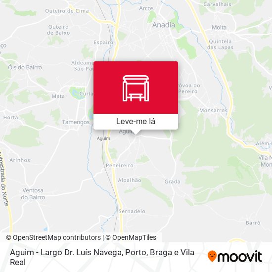 Aguim - Largo Dr. Luís Navega mapa