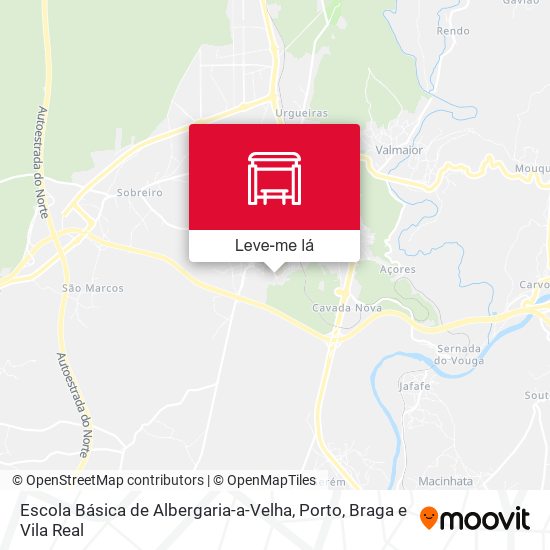 Escola Básica de Albergaria-a-Velha mapa