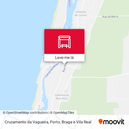 Cruzamento da Vagueira mapa