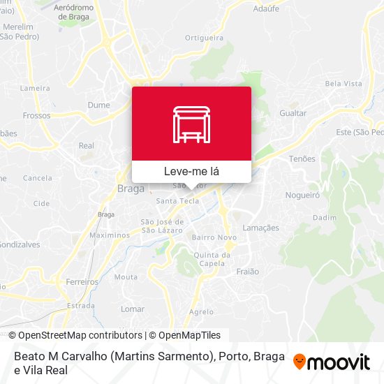 Beato M Carvalho (Martins Sarmento) mapa