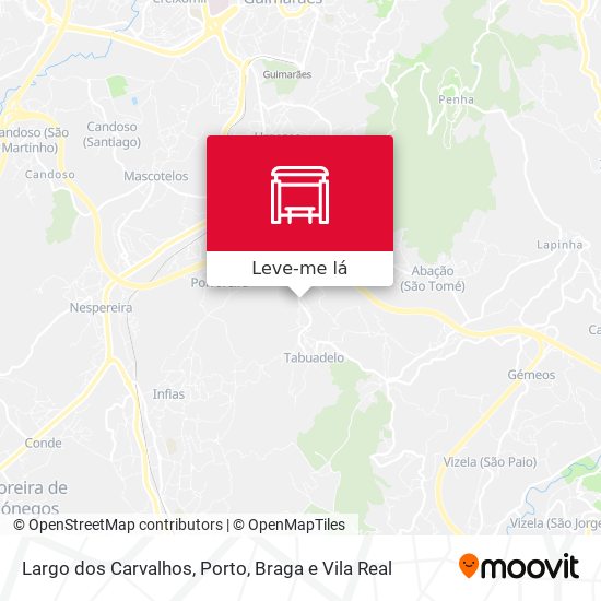 Largo dos Carvalhos mapa