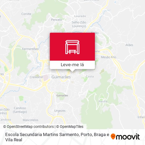 Escola Secundária Martins Sarmento mapa