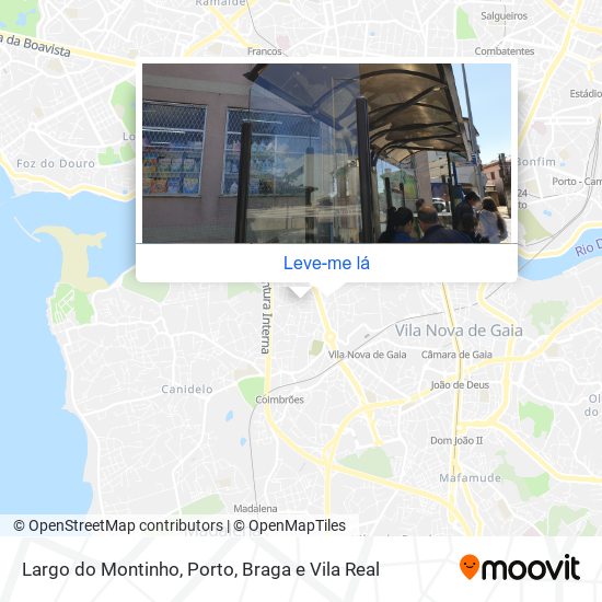 Largo do Montinho mapa