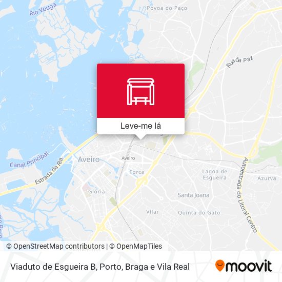 Viaduto de Esgueira B mapa