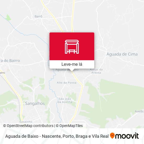 Aguada de Baixo - Nascente mapa