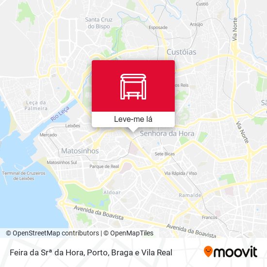 Feira da Srª da Hora mapa