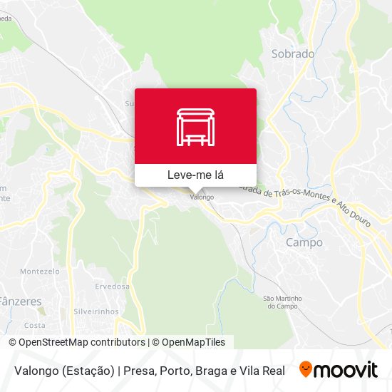 Valongo (Estação) | Presa mapa