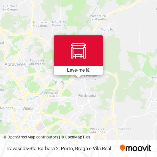 Travassós-Sta Bárbara 2 mapa