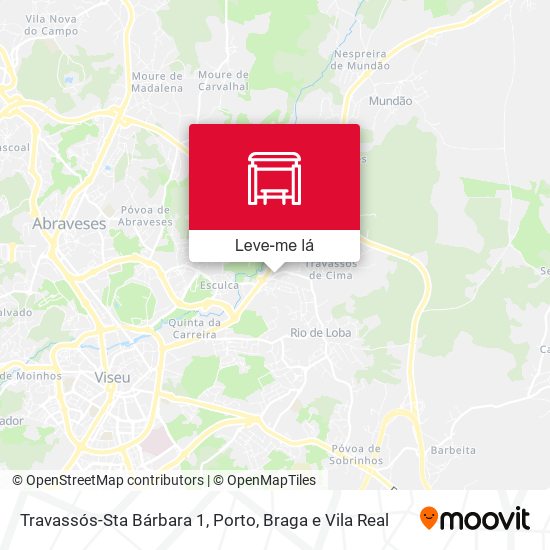 Travassós-Sta Bárbara 1 mapa