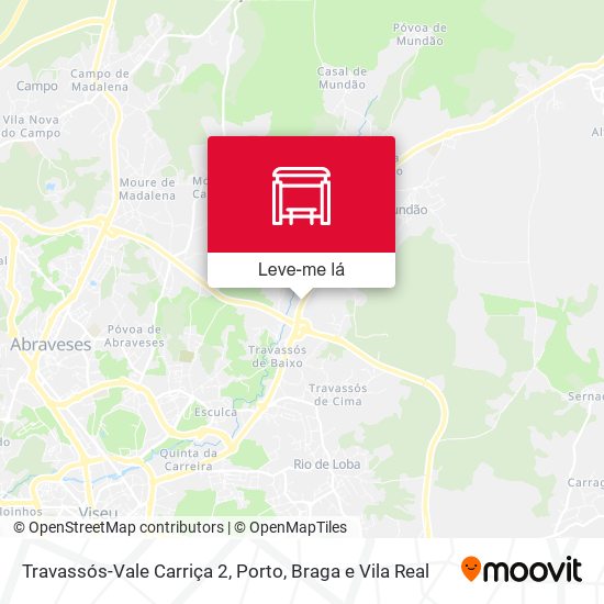 Travassós-Vale Carriça 2 mapa