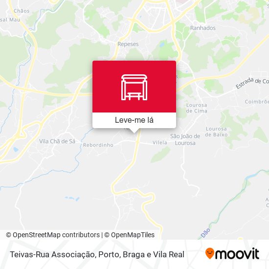 Teivas-Rua Associação mapa