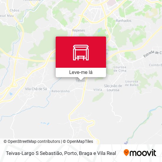 Teivas-Largo S Sebastião mapa