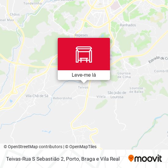 Teivas-Rua S Sebastião 2 mapa