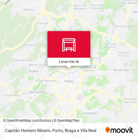 Capitão Homem Ribeiro mapa