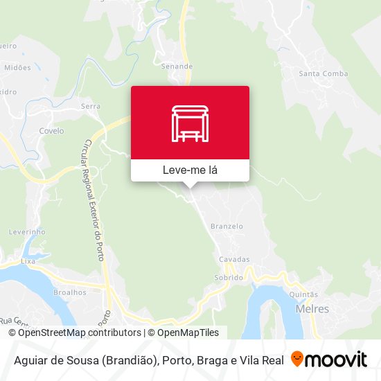 Aguiar de Sousa (Brandião) mapa