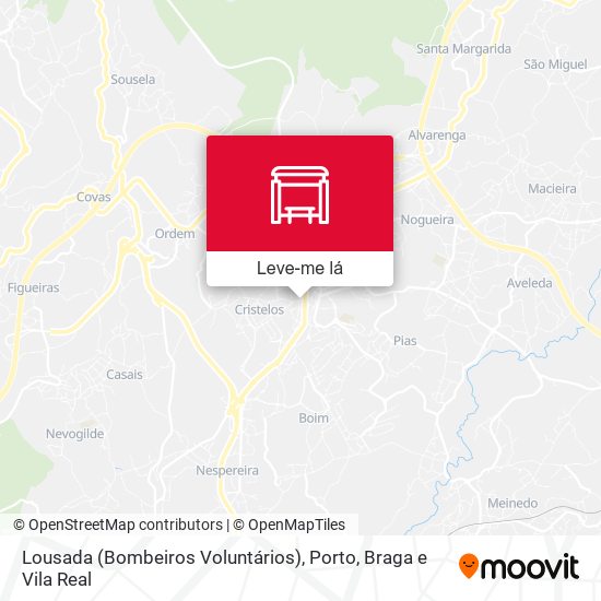 Lousada (Bombeiros Voluntários) mapa