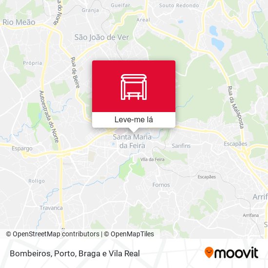 Bombeiros mapa