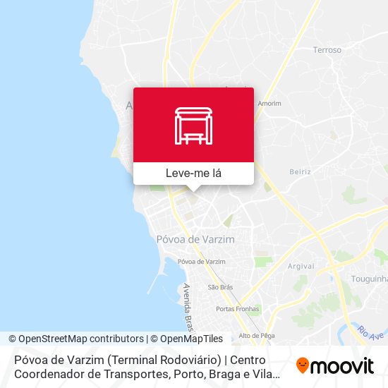 Póvoa de Varzim (Terminal Rodoviário) | Centro Coordenador de Transportes mapa