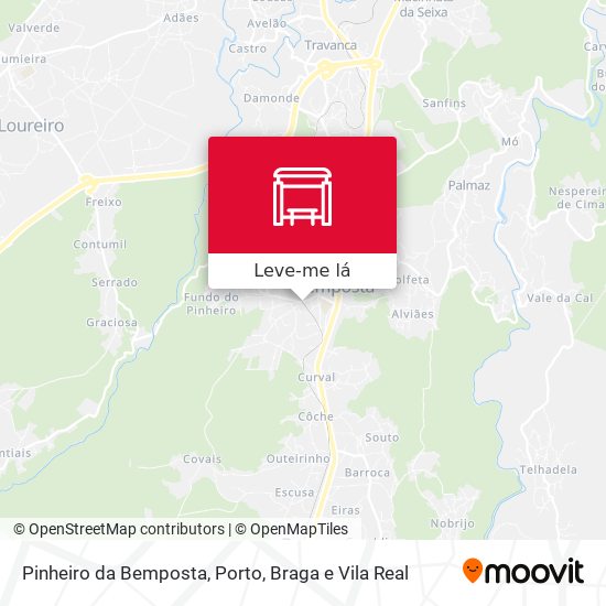 Pinheiro da Bemposta mapa