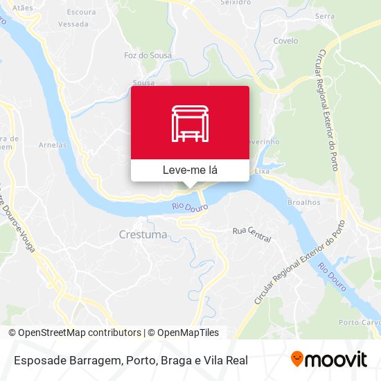 Esposade Barragem mapa