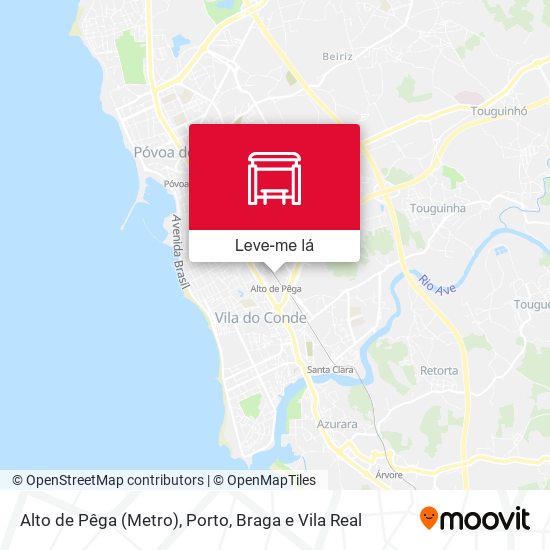 Alto de Pêga (Metro) mapa