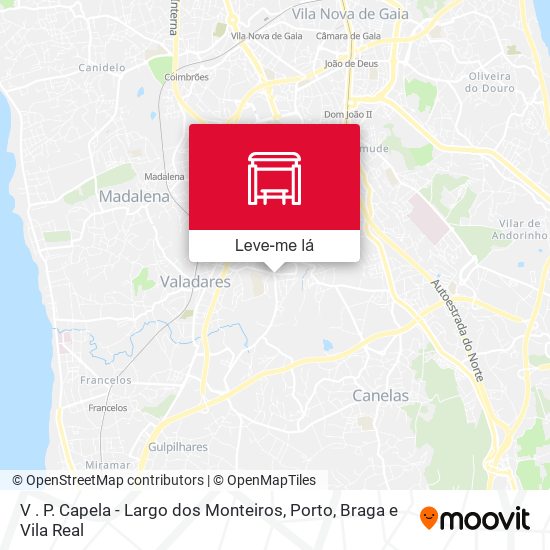 V . P. Capela - Largo dos Monteiros mapa