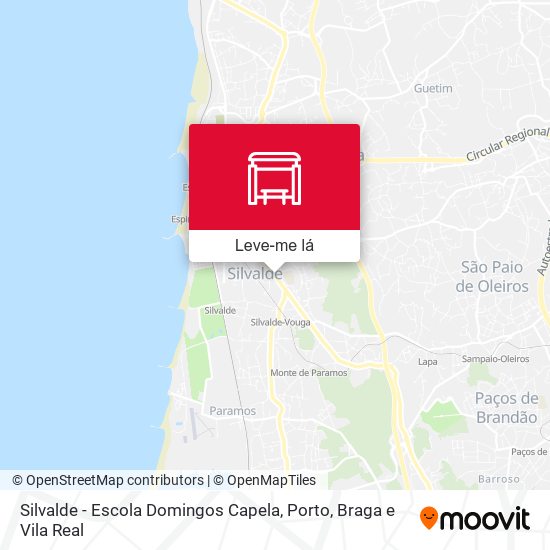 Silvalde - Escola Domingos Capela mapa