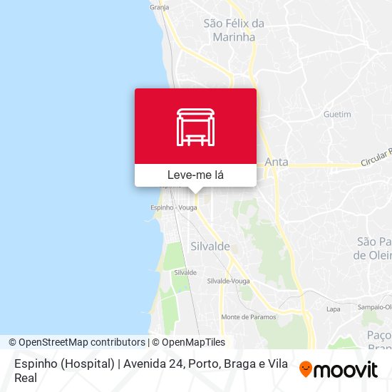 Espinho (Hospital) mapa