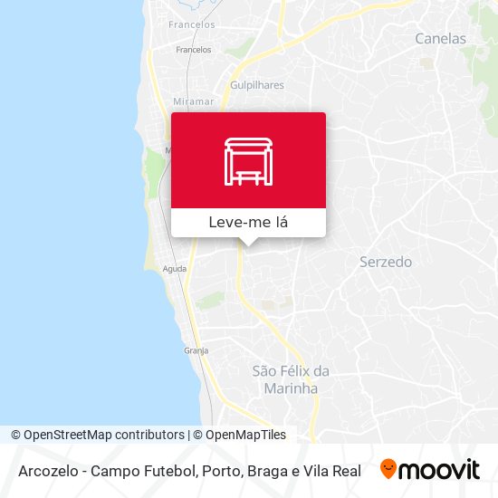 Arcozelo - Campo Futebol mapa