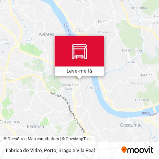 Fábrica do Vidro mapa