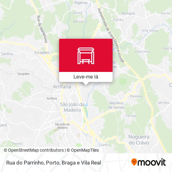 Rua do Parrinho mapa