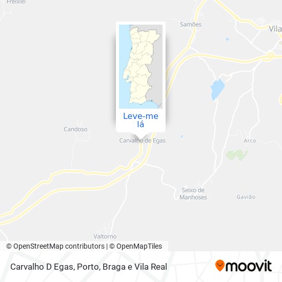 Carvalho D Egas mapa