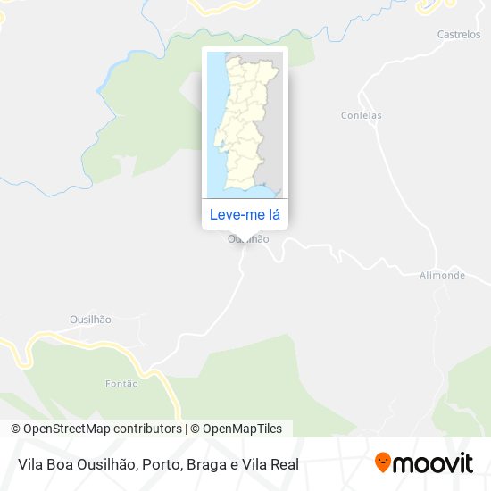 Vila Boa Ousilhão mapa