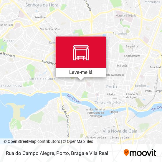 Rua do Campo Alegre mapa