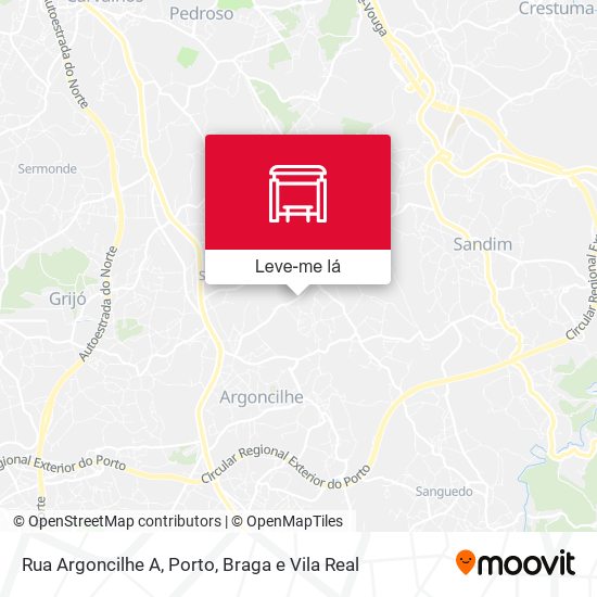 Rua Argoncilhe A mapa