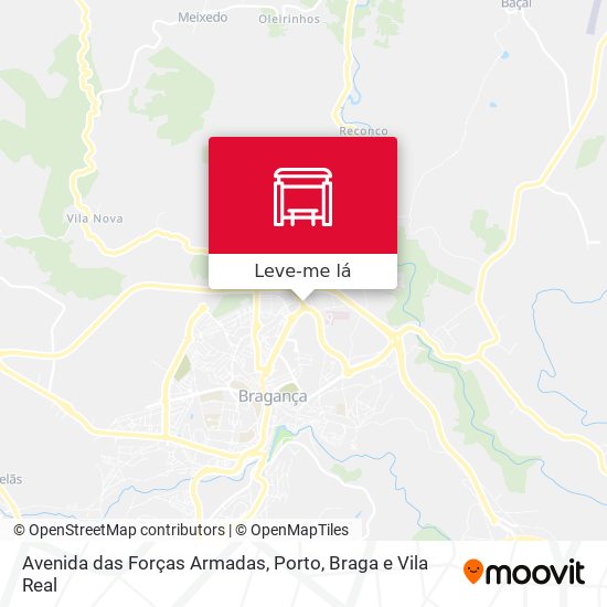 Avenida das Forças Armadas mapa