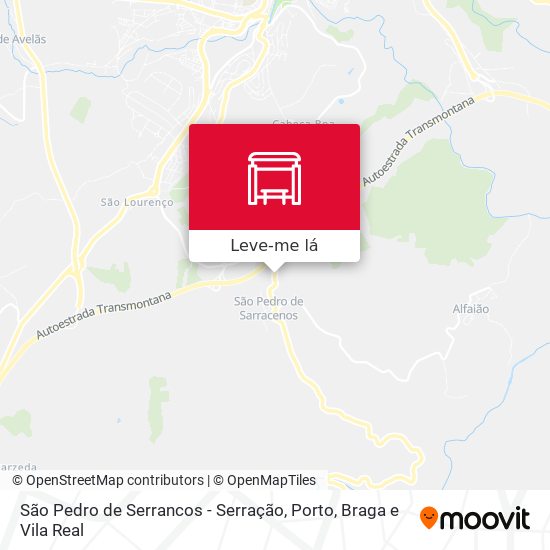 São Pedro de Serrancos - Serração mapa