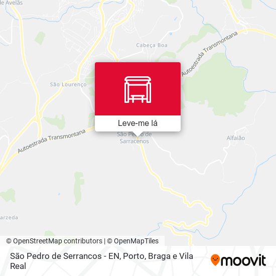 São Pedro de Serrancos - EN mapa