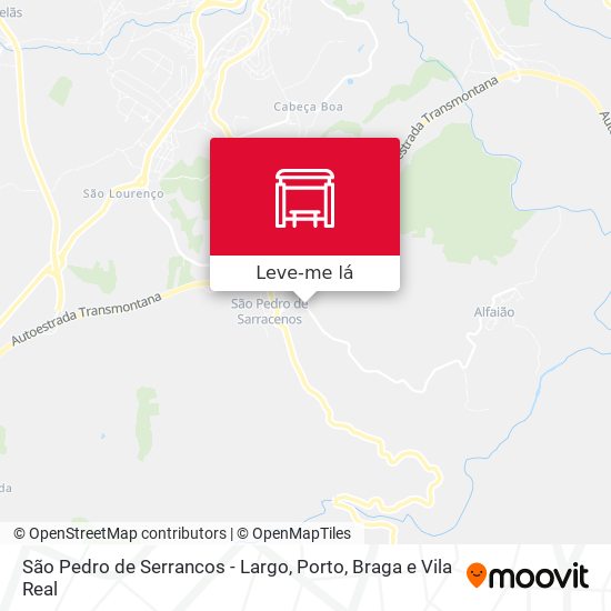 São Pedro de Serrancos - Largo mapa