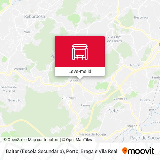 Baltar (Escola Secundária) mapa