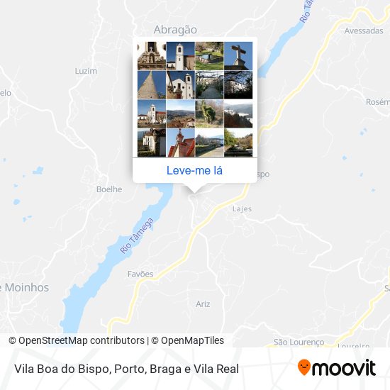Vila Boa do Bispo mapa