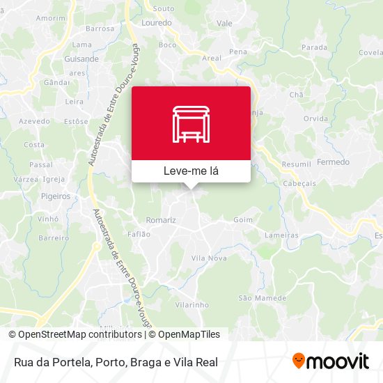 Rua da Portela mapa