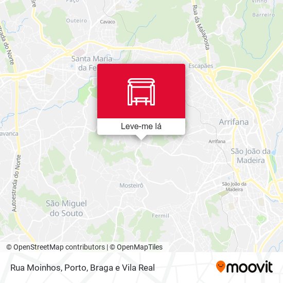 Rua Moinhos mapa