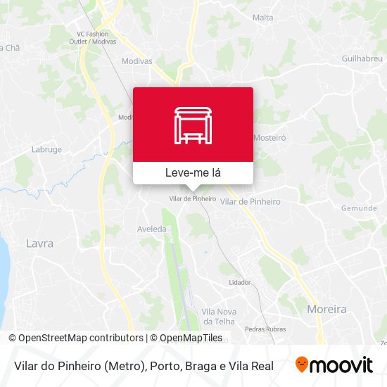 Vilar do Pinheiro (Metro) mapa